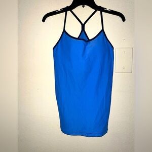 NWT Nike women’s blue padded shelf bra activewear tank top M athletic gym summer